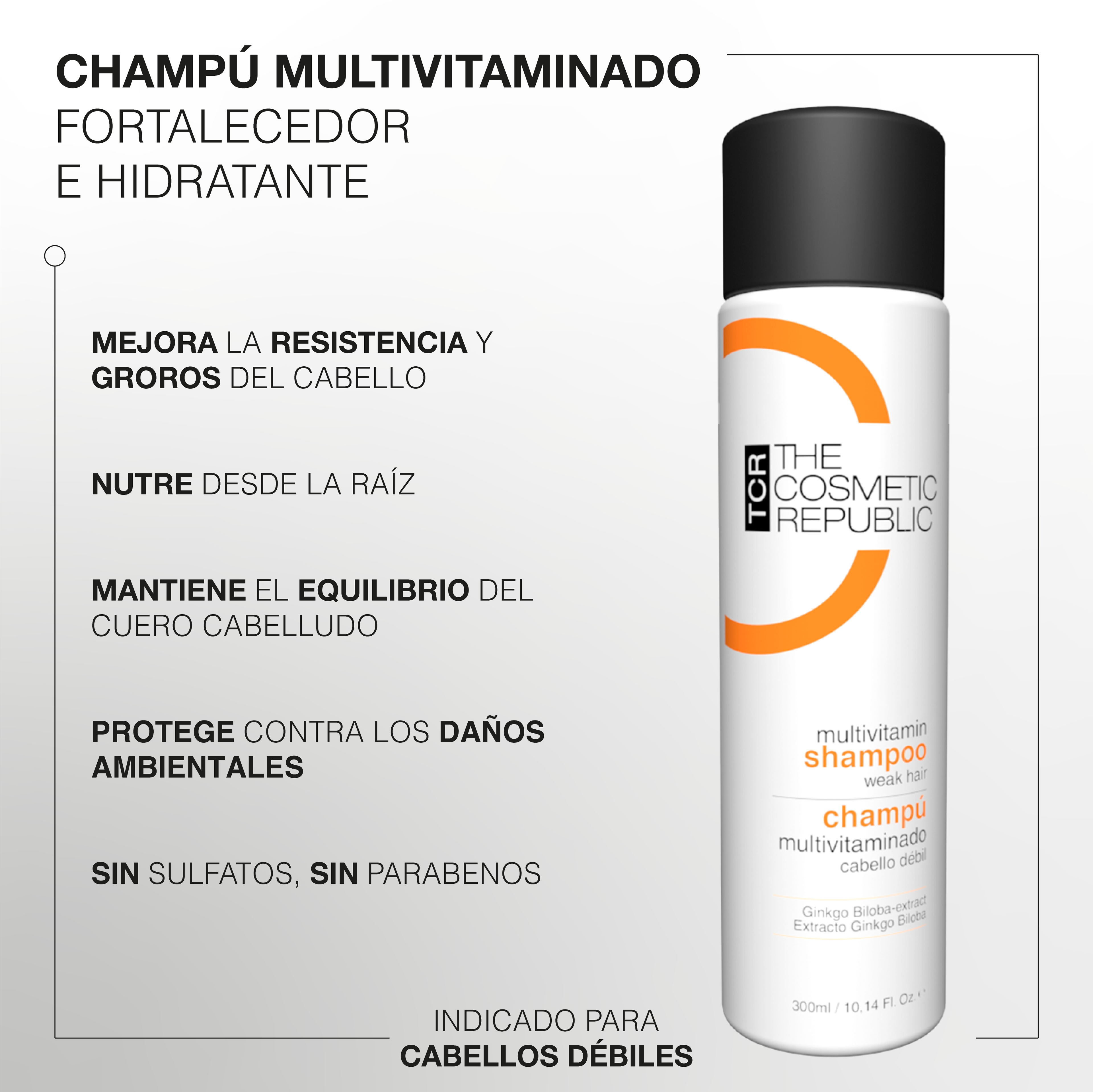 Champú multivitaminado