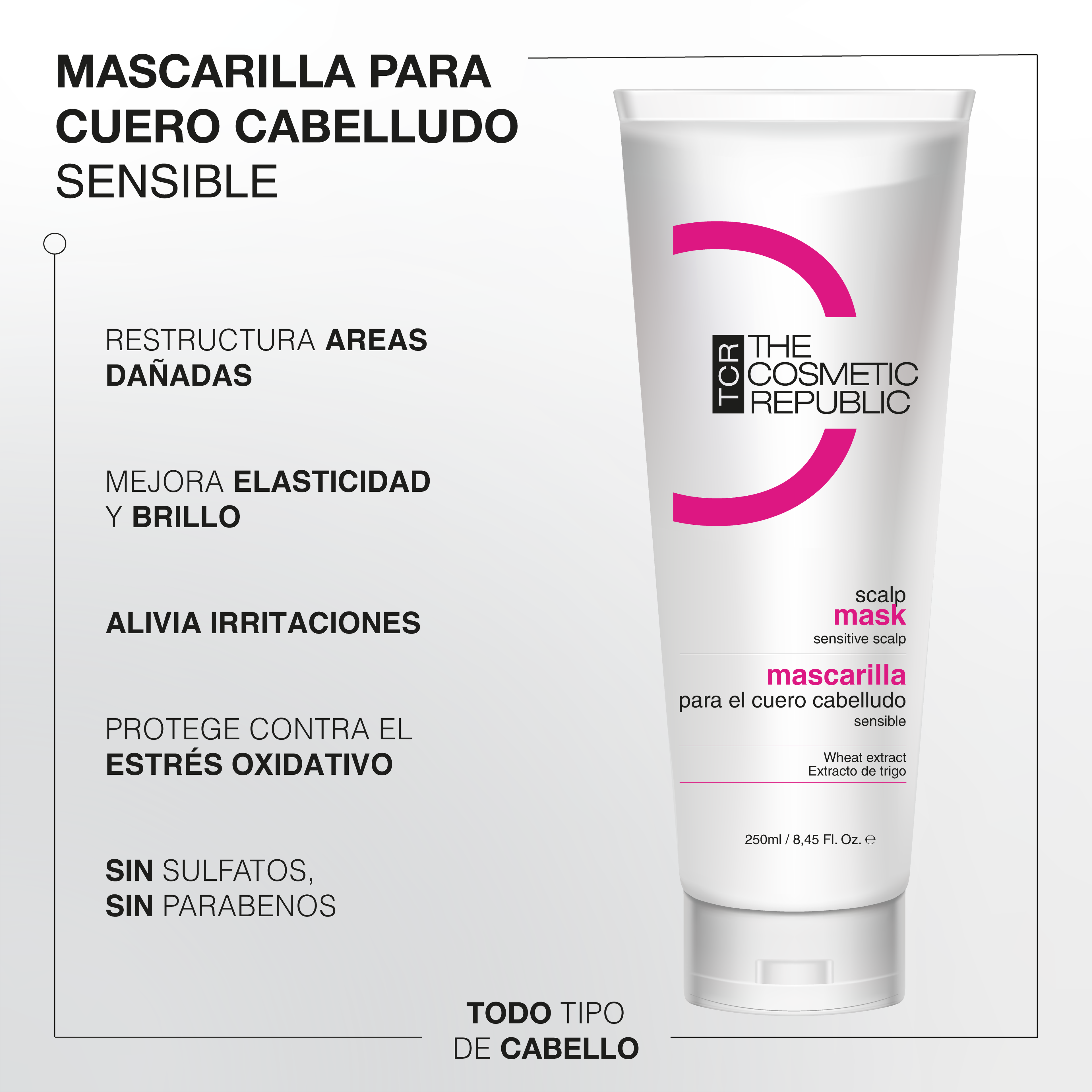 Mascarilla para cuero cabelludo