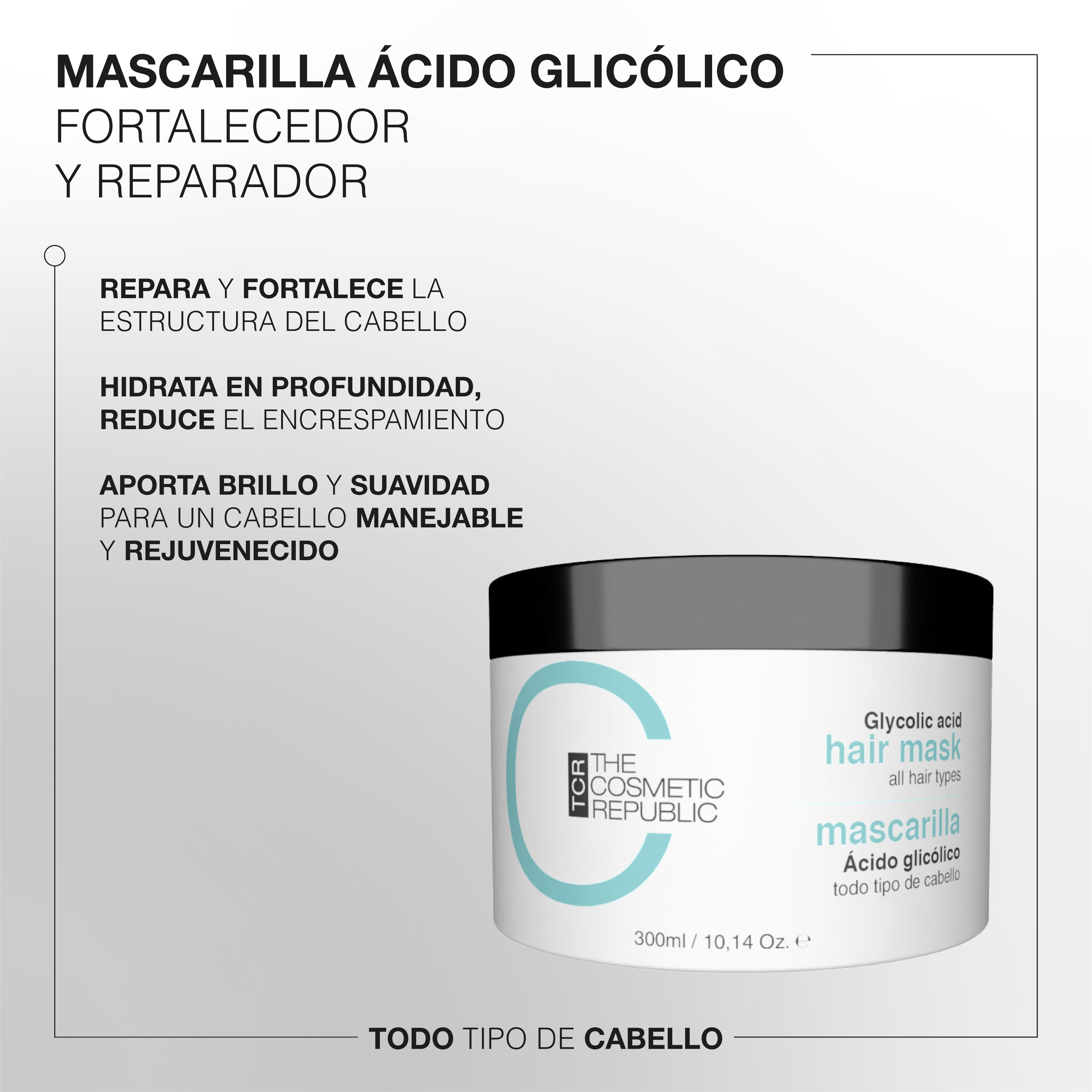 Glycolic acid hair mask