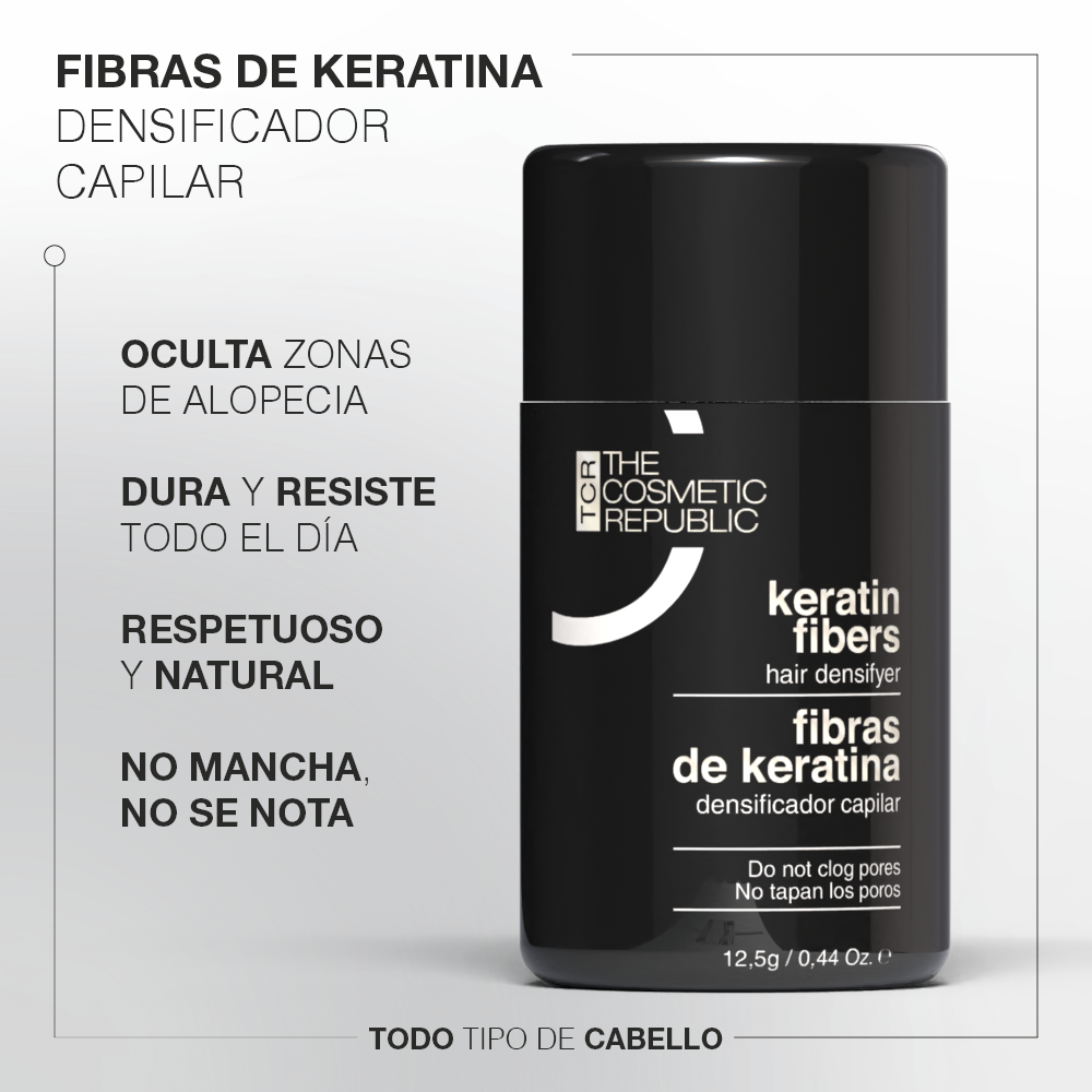 Fibras capilares de queratina