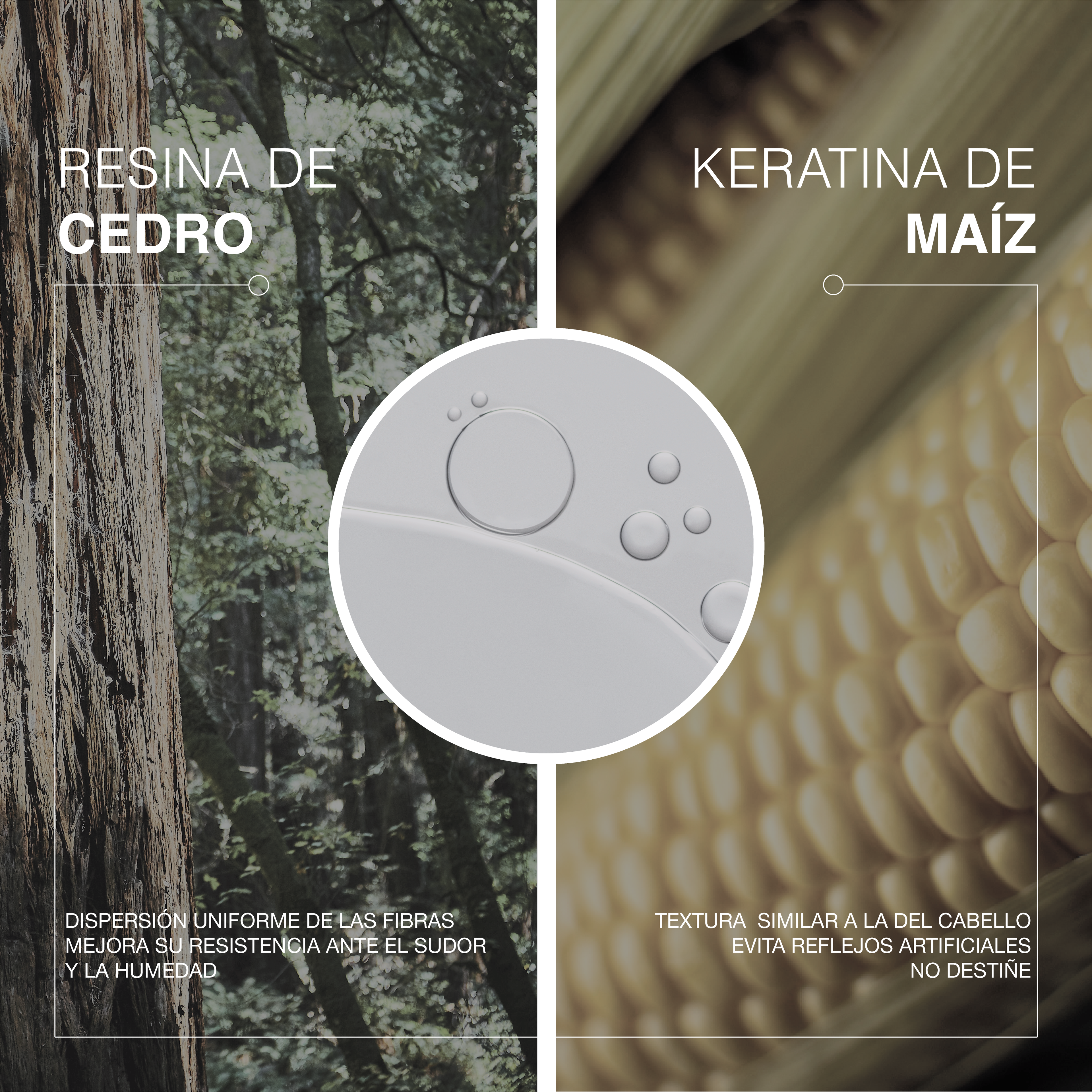 Fibras capilares de queratina