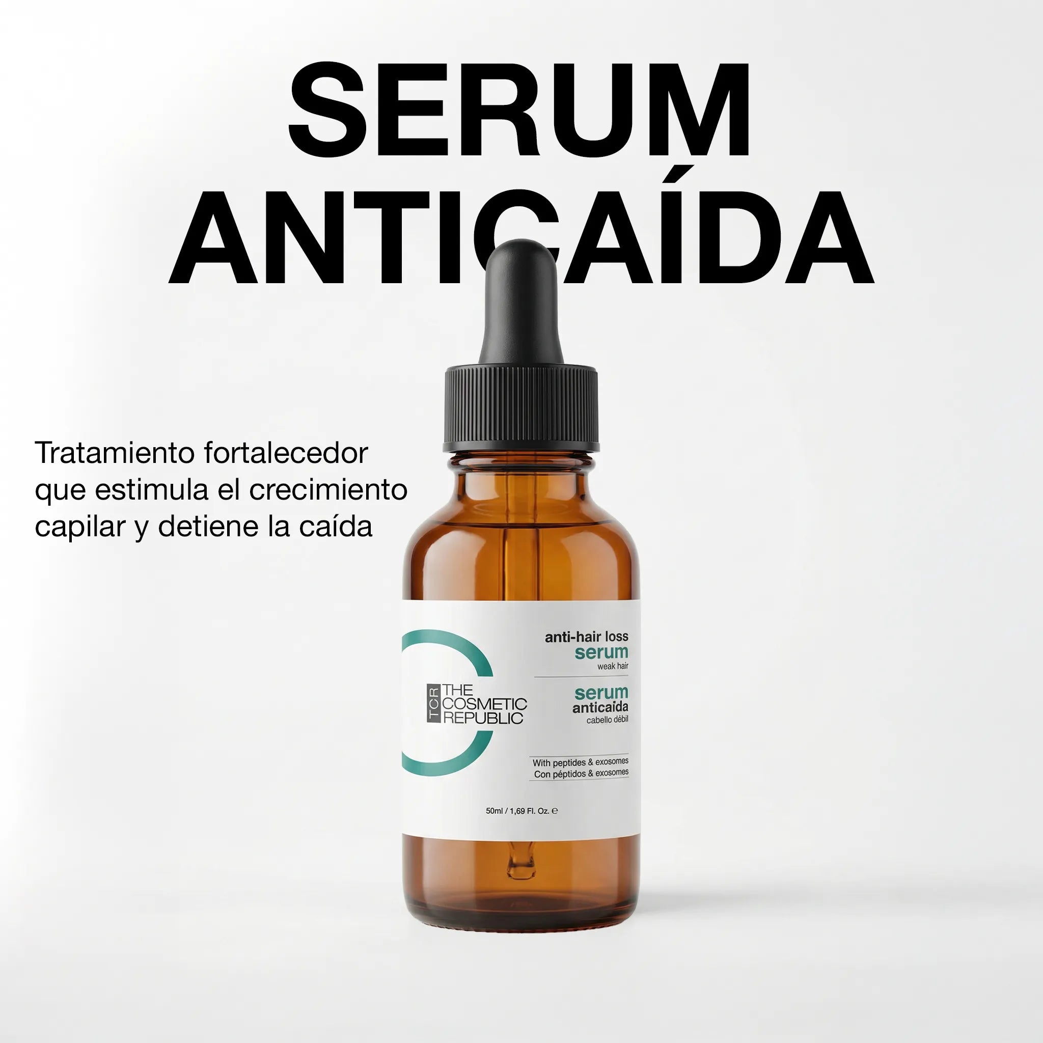 Serum anticaída con péptidos y exosomas (50 ml)