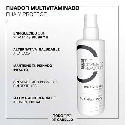 Multivitamin hair spray