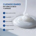 Champú con células madre vegetales - cabello dañado y seco