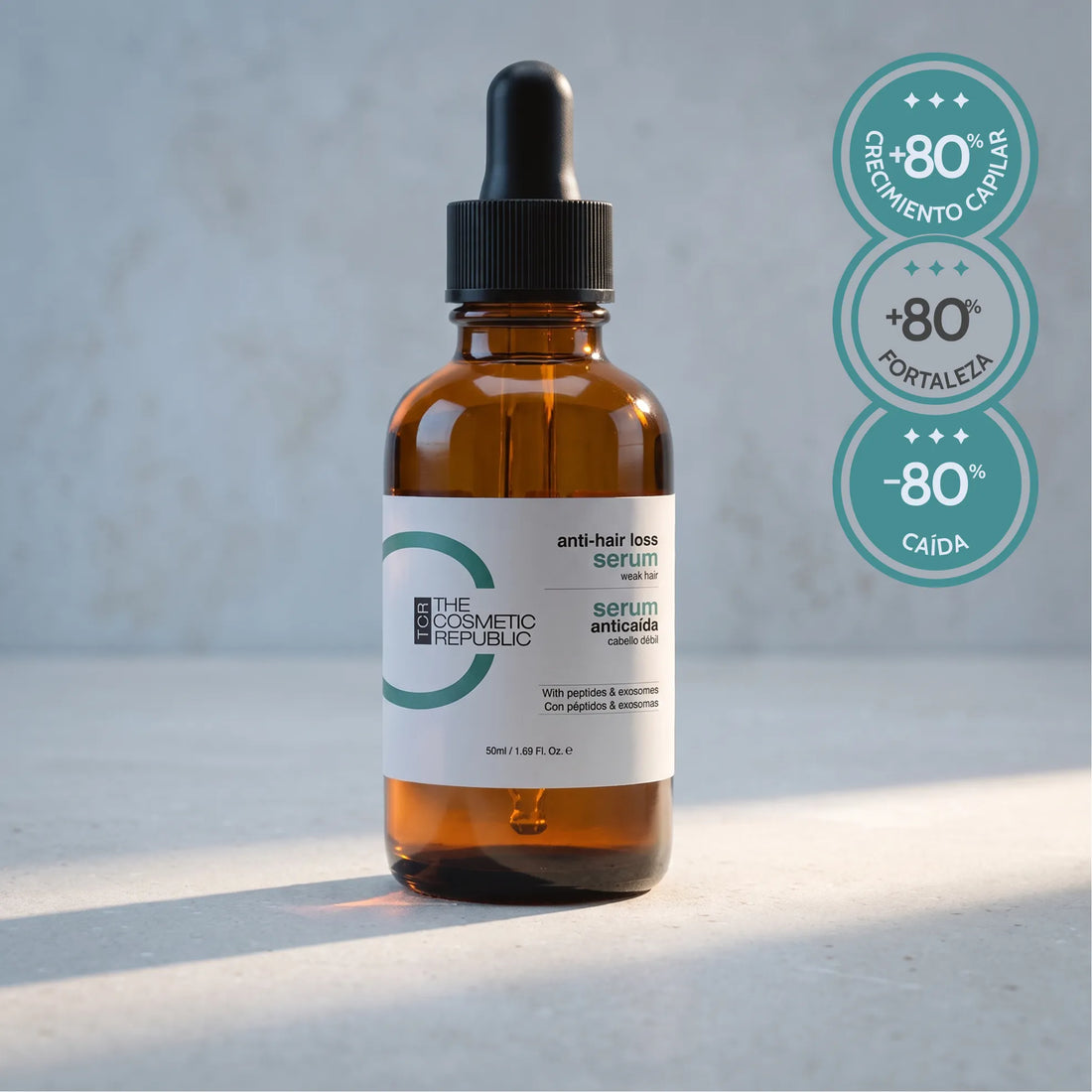 Serum anticaída con péptidos y exosomas (50 ml)