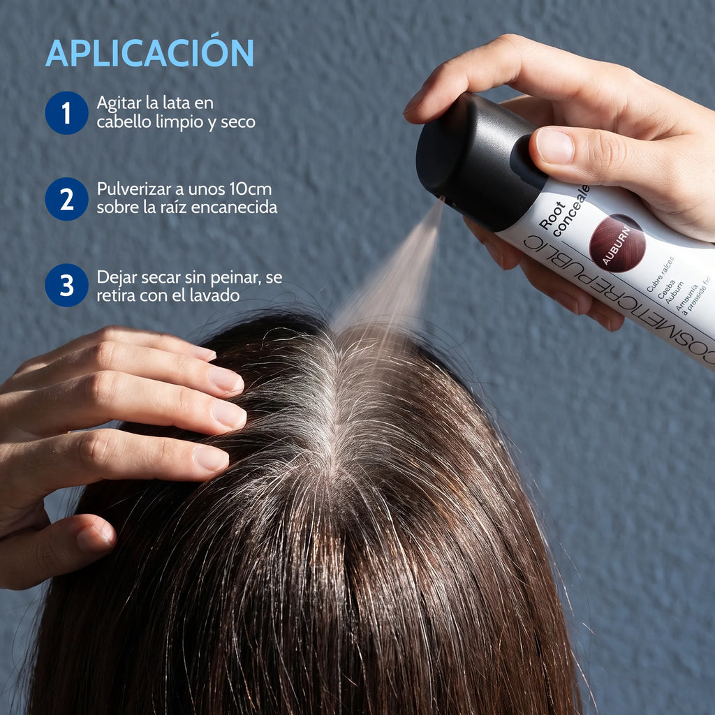 Cubre canas en spray (75ml caoba)