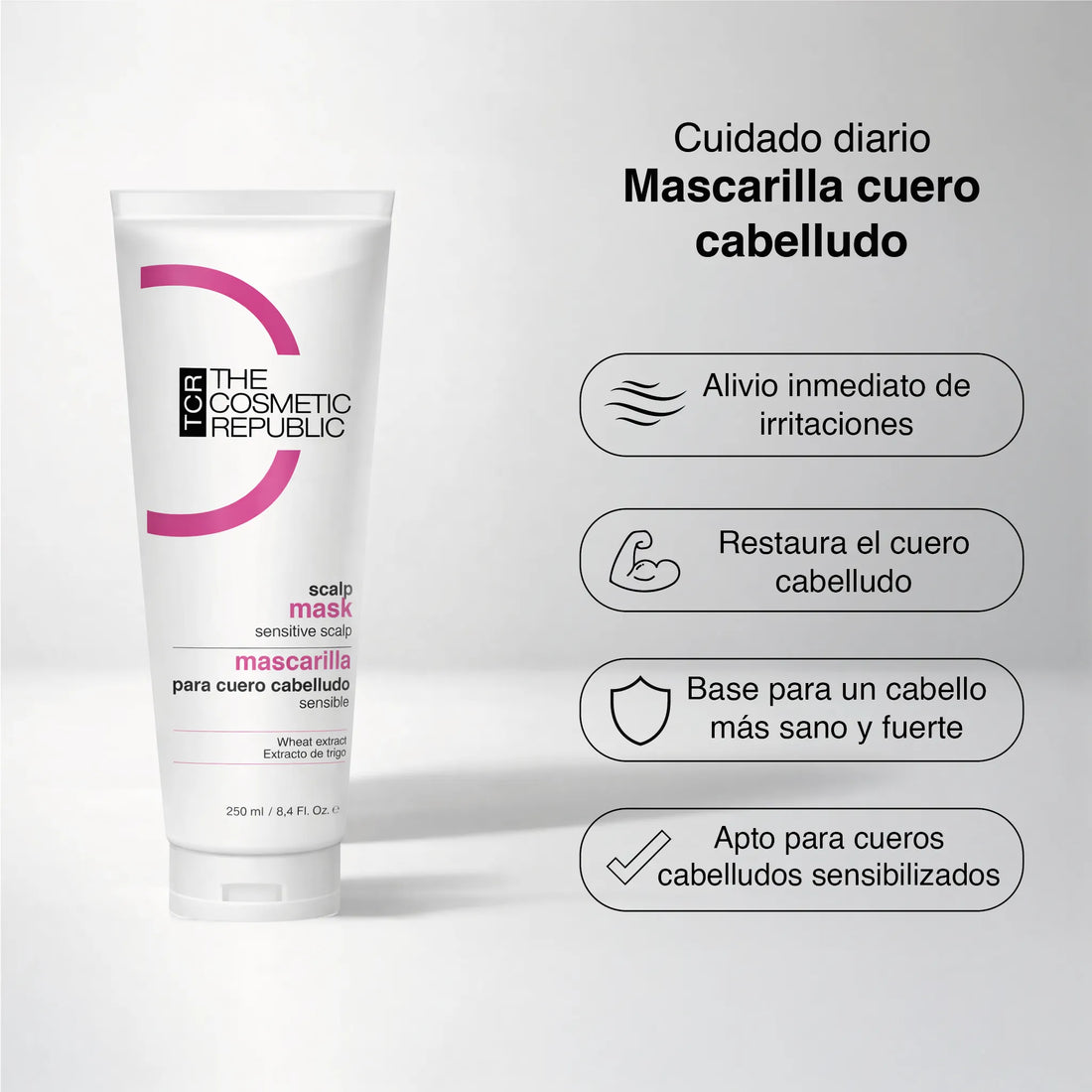 Mascarilla para cuero cabelludo