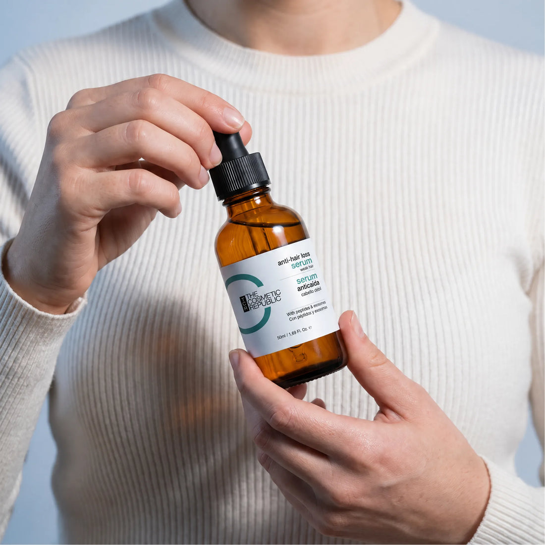 Serum anticaída con péptidos y exosomas (50 ml)